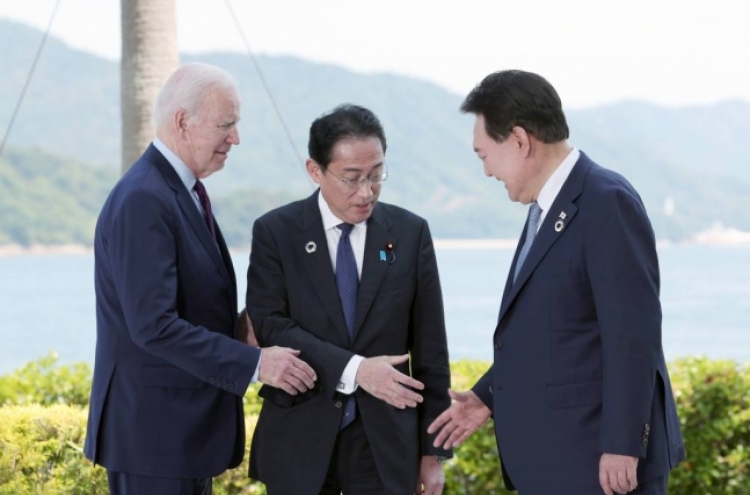 Biden to host trilateral summit with S. Korean, Japanese leaders at Camp David next month: White House
