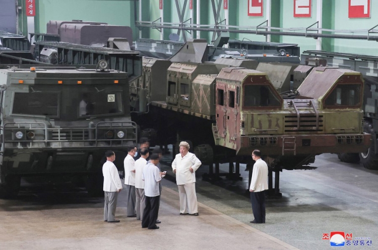 N. Korean leader makes rare visits to key arms factories