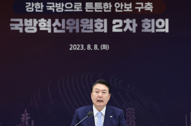 Yoon calls for priority on building deterrence against N. Korea