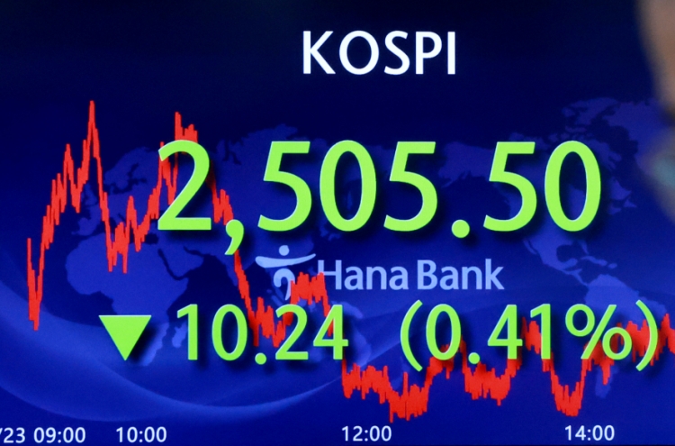 Seoul shares open lower before Fed chief's speech