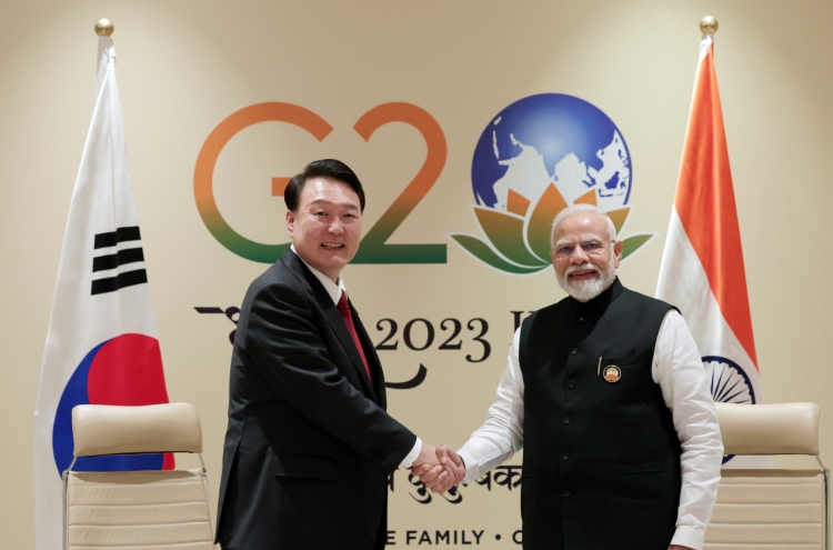 Yoon, Modi agree to boost cooperation in defense, space