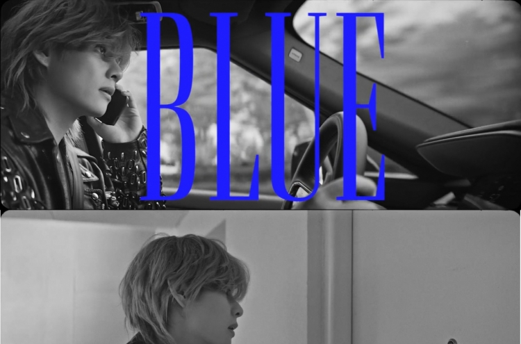 V unveils melancholic black-and-white 'Blue' music video