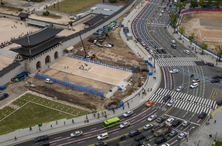 Gwanghwamun's Joseon-era stage to be unveiled Oct. 15