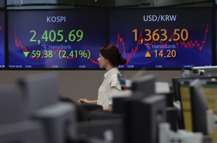 Foreigners ditch sluggish Korean stocks