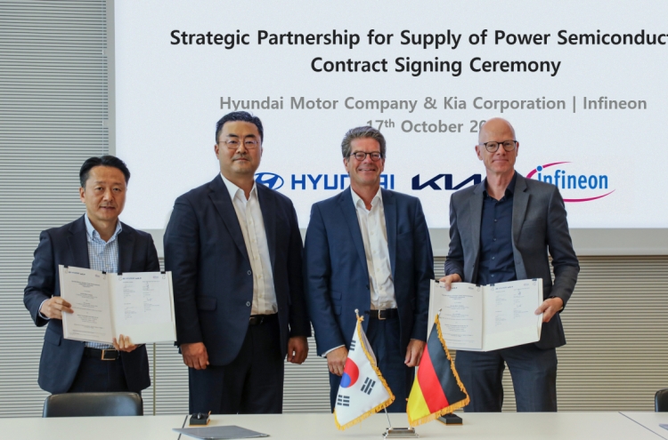 Hyundai, Kia team up with Infineon on EV power chips
