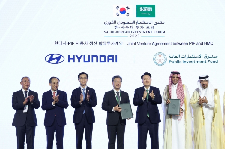 Hyundai Motor to build 1st car plant in Saudi Arabia, leading 46 Korea-Saudi deals
