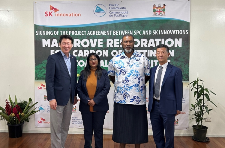 SK Innovation joins hands with Fiji for mangrove restoration