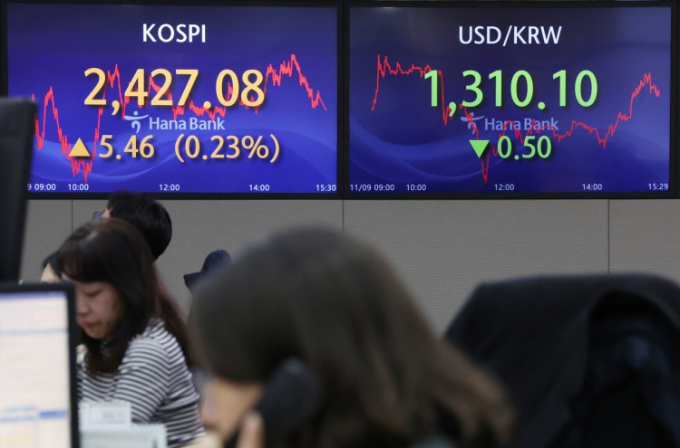 Seoul shares open lower on Fed chief's remark