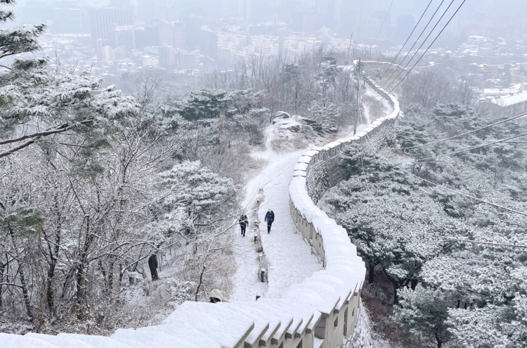 Heavy snow advisory issued for parts of Seoul, surrounding areas