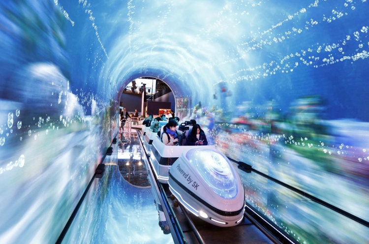 [CES 2024] [From the Scene] Thrill rides at SK’s tech-savvy theme park