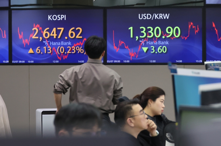 Seoul shares end tad higher amid Fed chief's testimony