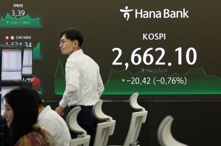 Seoul shares end lower on profit taking
