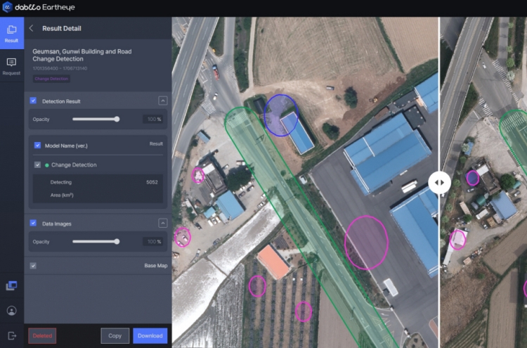 Dabeeo's AI technology detects even addition of solar panels of rooftops, accelerating urban change detection projects