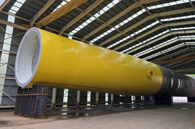 GS Entec's 1st monopile shipped for major offshore wind project