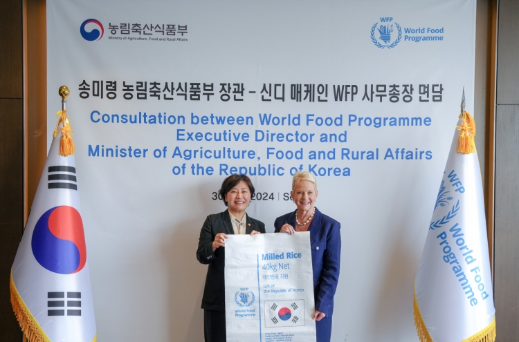 WFP extends gratitude for Korean government’s rice support