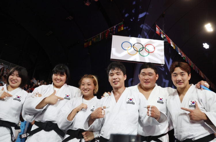 S. Korea wins bronze in judo mixed team event