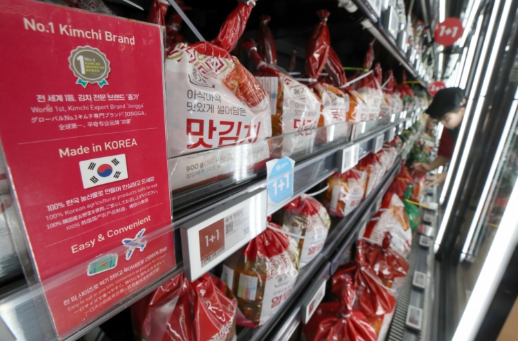 S. Korea's kimchi exports achieve record high in H1