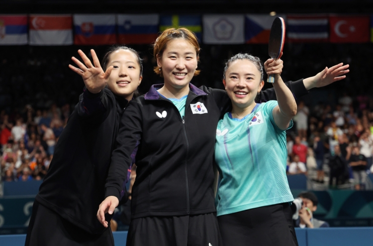 S. Korea beats Germany for bronze in women's table tennis team event