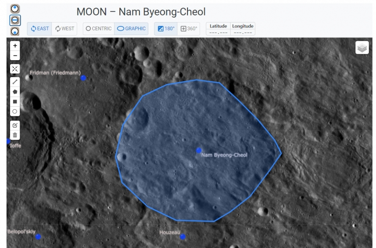 Moon crater honors Joseon-era astronomer