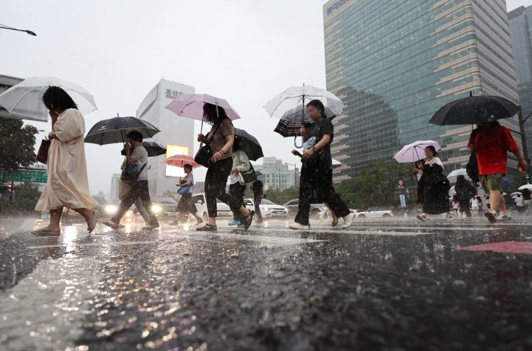 Rain to continue until Thursday after Typhoon Jongdari weakens