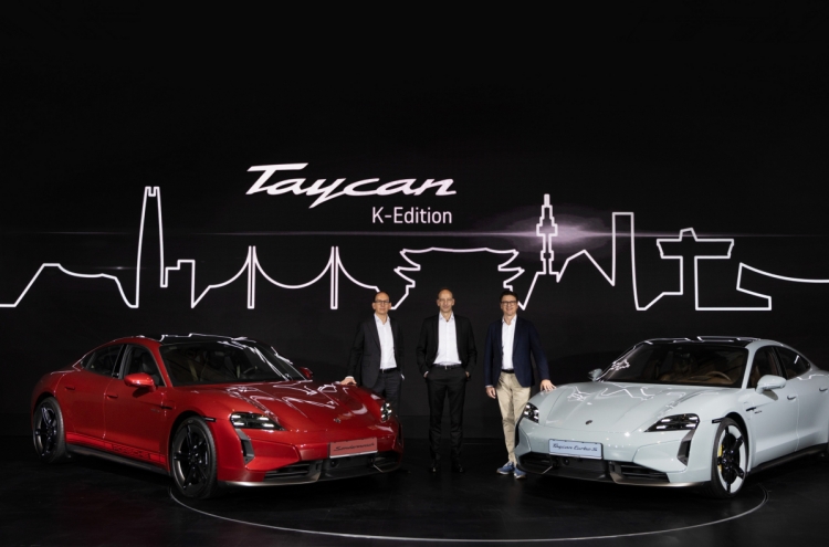 Porsche unveils K-edition Taycan in Seoul