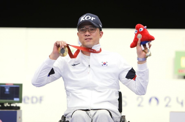 Shooter wins S. Korea's 2nd gold at Paris Paralympics