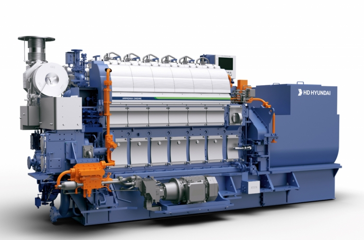 HD Hyundai unveils world’s 1st high-pressure ammonia engine