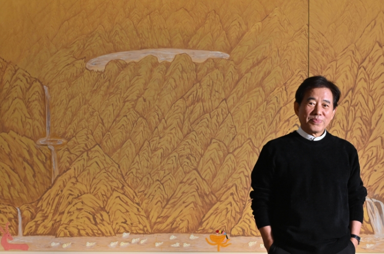 [Herald Interview] Painter Kim Byung-jong sings of life in exhibition