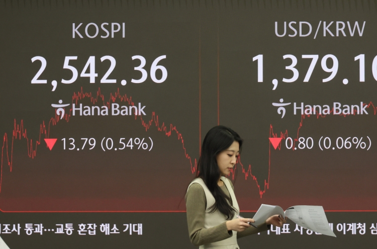 Seoul shares fall for 3rd straight day on tech losses