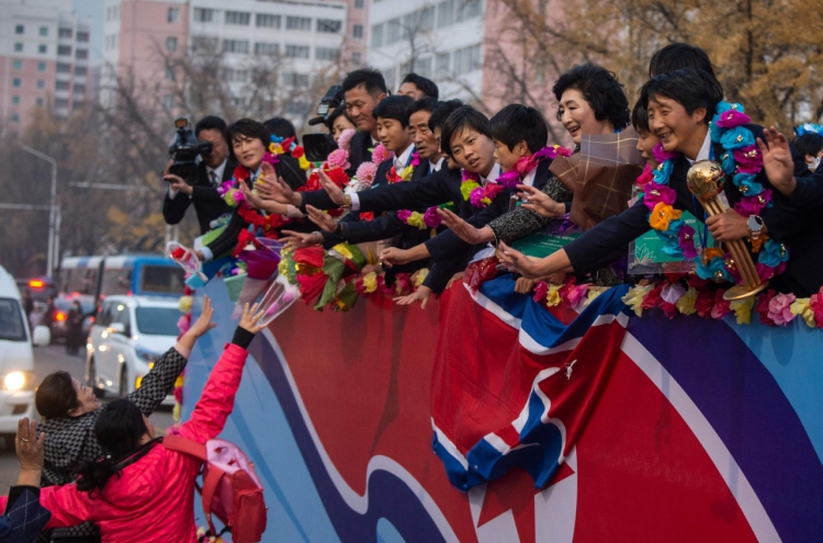 N. Korea's World Cup-winning footballers get heroes' welcome home