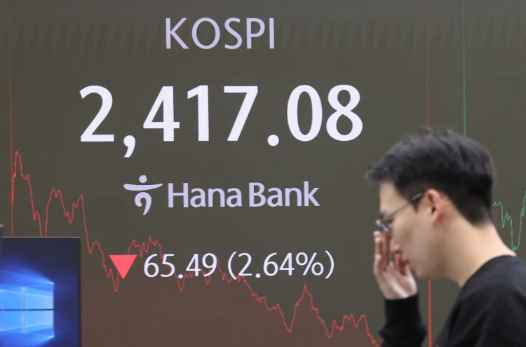 Seoul shares crash to 1-yr low on Trump policy woes