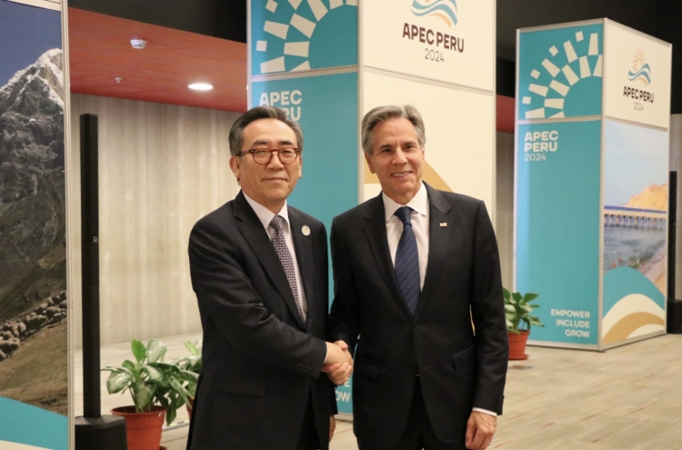 FM Cho, Blinken hold talks on margins of APEC summit in Peru