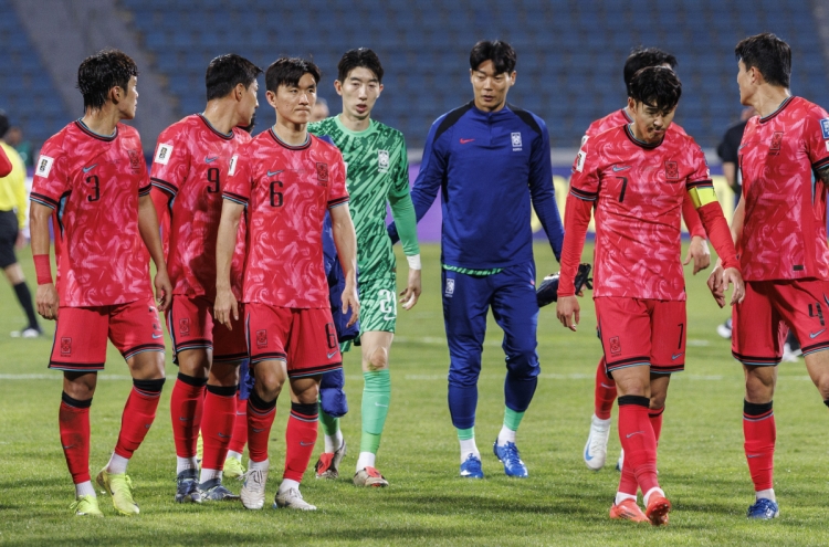 Despite draw vs. Palestine, S. Korea poised for World Cup berth past halfway point in qualifiers