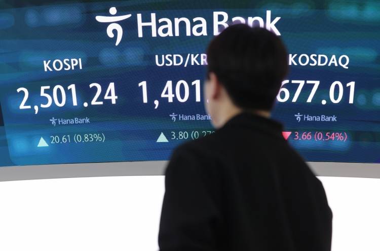 Seoul shares rise nearly 1% to top 2,500 on foreign buying