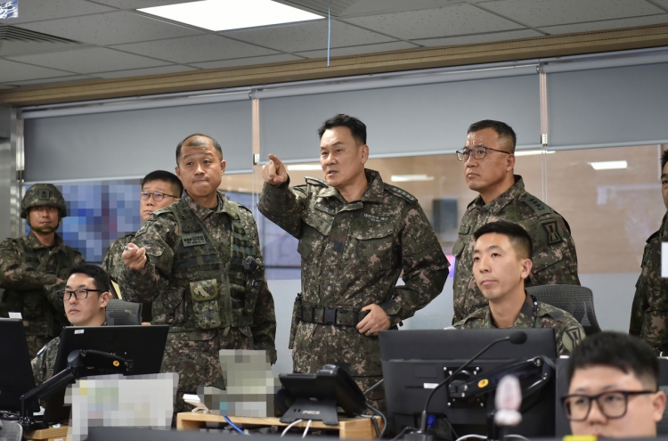 JCS chief inspects military readiness against NK provocation near border