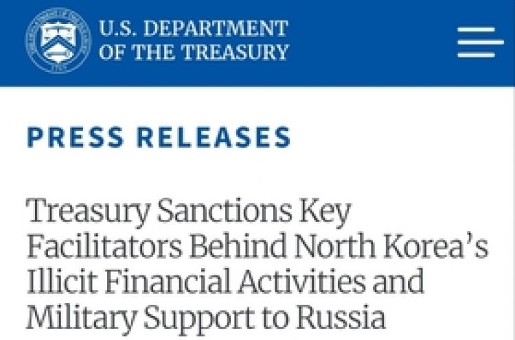 US sanctions NK generals accompanying NK troops dispatched to Russia