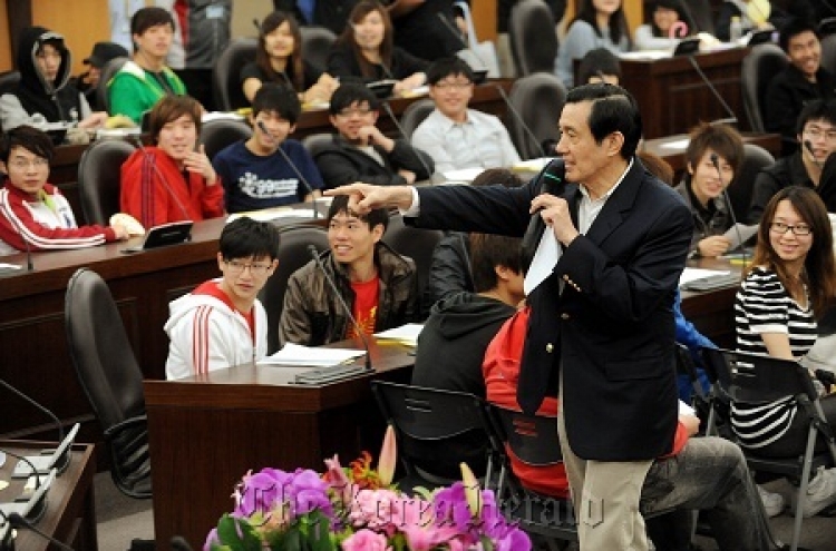 Taiwan leader sets Korean record straight