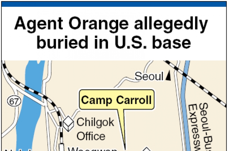 Defoliant probe team sent to U.S. base area