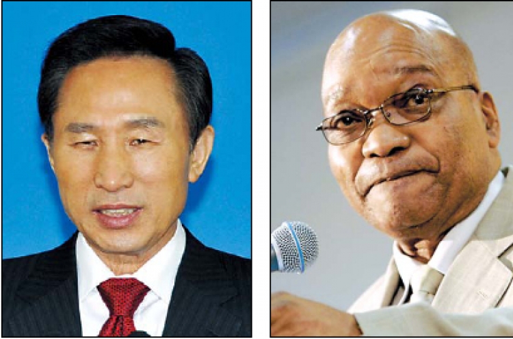 Lee discusses nuclear plant deal with Zuma