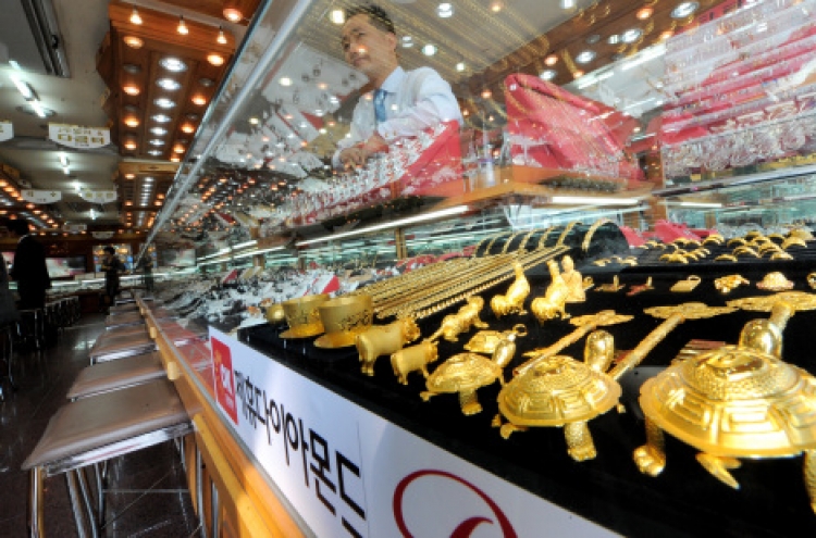 Online sales of gold items rise sharply