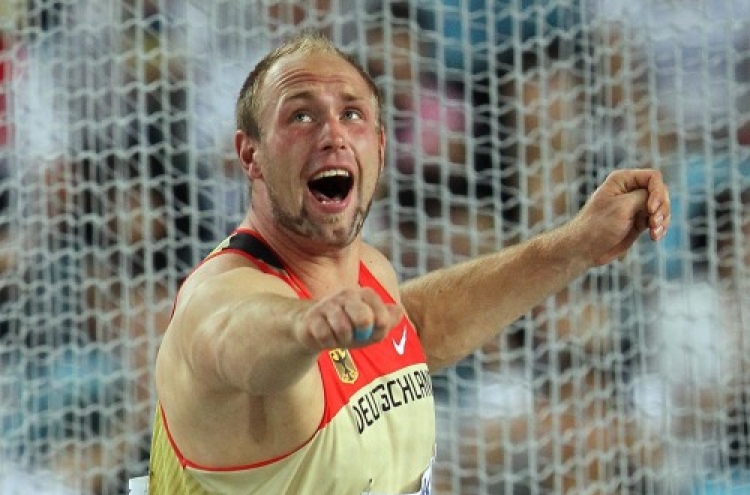 Germany's Harting wins men's discus