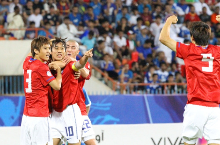 Korea draws with Kuwait in qualifier