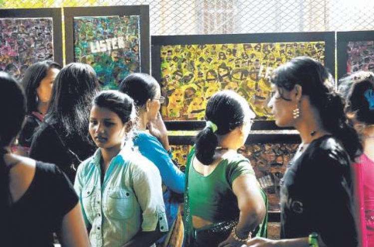 Painting to ease pain of trafficked women