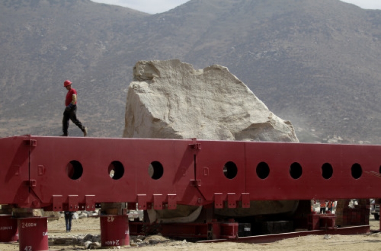 L.A.’s latest art project is 340 tons and rock solid