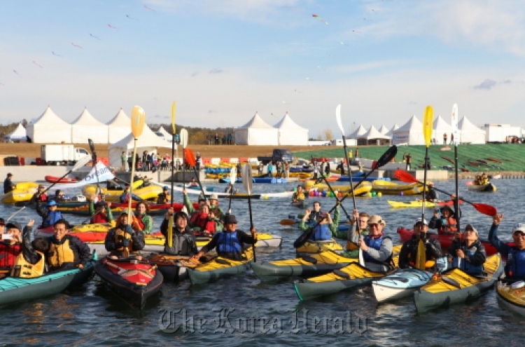 KTO holds kayaking event at newly restored four rivers
