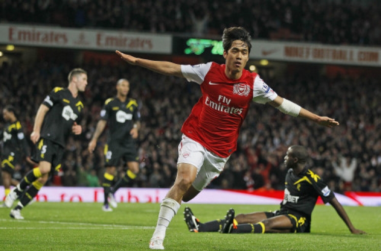 Park scores first Arsenal goal in League Cup win