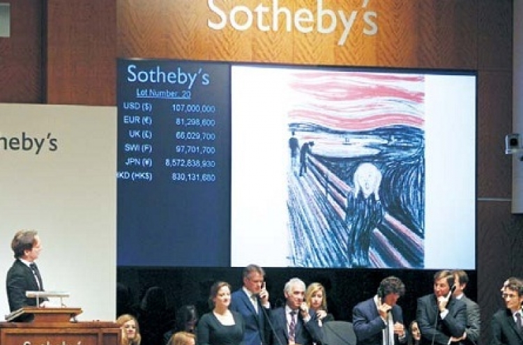 ‘The Scream’ fetches record $119.9 million at New York auction