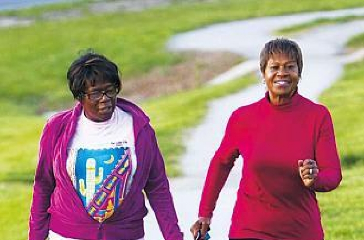 70-year-old puts her best foot forward, 10 km a day