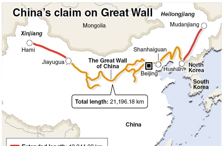 Great Wall rekindles history row