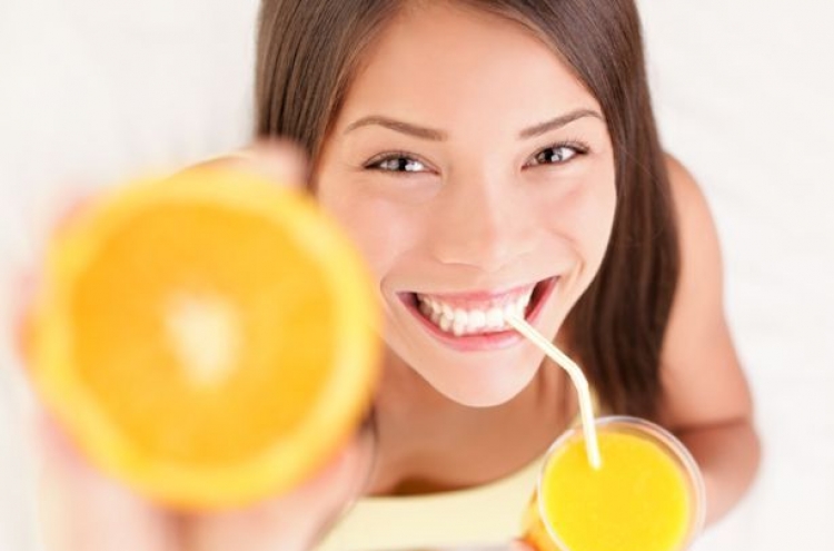 Orange juices help keeping beauty